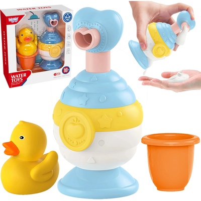 Woopie Baby Hračky do kúpeľa Hrnček Kačička Dávkovač mydla