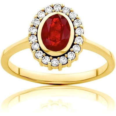 Savicki Prsteň Red Passion žlté zlato rubín PI Z RD 00129