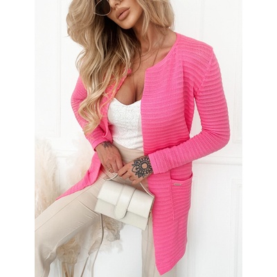 Fashionweek Letný kardigán oversize ako sako NB-LOKO Ružový
