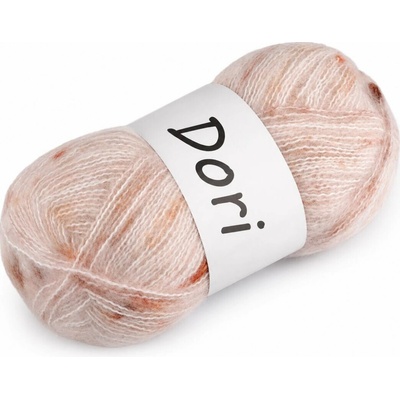Mohérová pletací příze Dori (100g) barva 1 béžová světlá