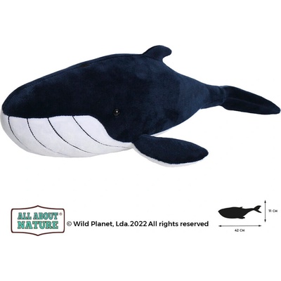 Wild Planet Плюшена играчка, Син Кит 40см. Wild Planet (K8719)