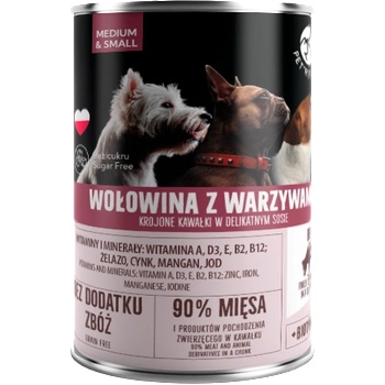 Pet Republic PetRepublic парчета в сос с говеждо месо и зеленчуци 400 г за кучета