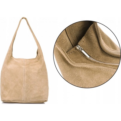 Beltimore kabelka taška prírodná koža béžová