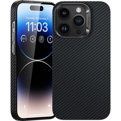 Benks Armor Air Kevlar Metal Frame Case 600D - кевларен кейс с MagSafe за iPhone 15 Pro Max (черен)
