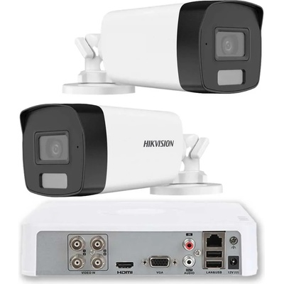 HIKVISION Комплект за Видеонаблюдение ZK2340E с 2x 2MP Dual-Light Камери (ZK2340E)