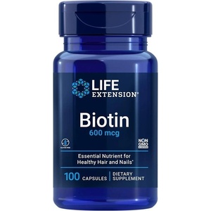 Life Extension Биотин, 600 g, 100 капсули, Life Extension (00102 LE)