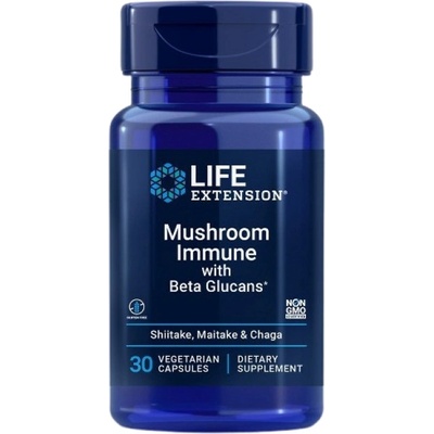 Life Extension Mushroom Immune with Beta Glucans [30 капсули]