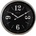 NeXtime Стенен часовник Classic 39 см черно-сребрист (3290ZI)