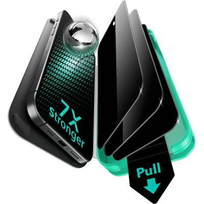 ESR Протектор за iPhone 17 - ESR - Протектор за екран Armorite UltraFit за защита на личните данни (3 броя) - Черен