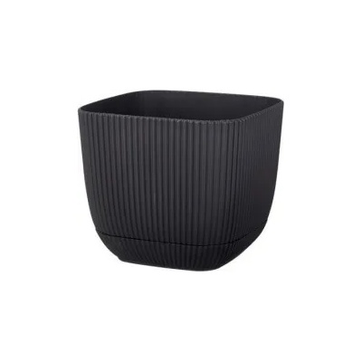 HORECANO - Квадратна саксия №3 - 15x15xh13cm 1.8L АНТРАЦИТ (G-383-A) (0126297)