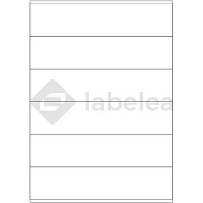 Labelea Samolepiace etikety 210x48 mm biele papierové, na hárku A4, pre laserovú a atramentovú tlač, Farba etikiet Biela, Počet hárkov v balení 100 EPY210048W006S