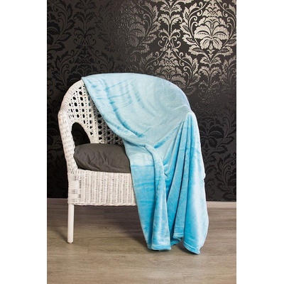 TopProsteradla.cz Mikro flanel deka Premium Azurová 200x220