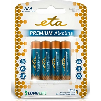ETA PREMIUM ALKALINE AAA 4ks R03PREM4