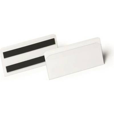 Logistické vrecko, magnetické, 150x67 mm, hotizontálne, DURABLE "HARD COVER", priehľadné