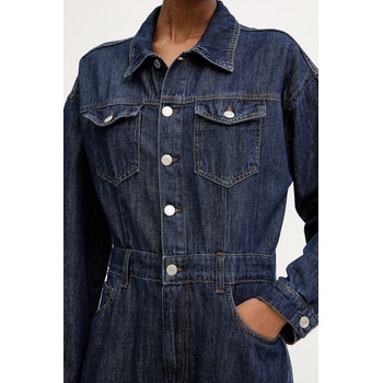 Haveone Дънков гащеризон Haveone в синьо от памук с яка YGZ-P006 (YGZ.P006)