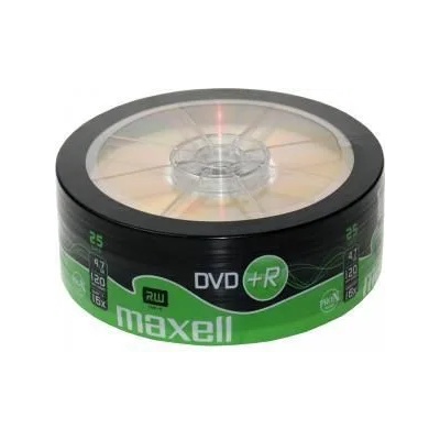 Maxell DVD+R MAXELL, 4, 7 GB, 16x, 25 бр. cake box (ML-DDVD-plusR4.7-25PK)