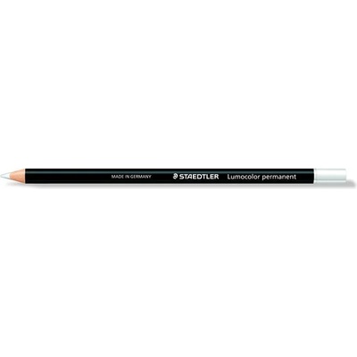 STAEDTLER Молив за маркиране, универсален, водоустойчив (глазоцветен), STAEDTLER "Lumocolor 108 20", бял 108 20-0 (108 20-0)