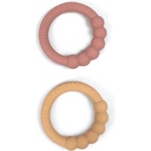 Filibabba dvojbalenie silikon hryzátek Vintage rose