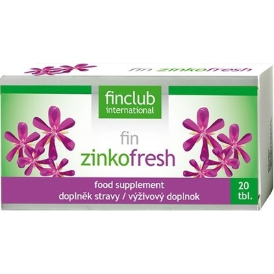 Fincclub Zinkofresh nrw 2 ks 20 tabliet