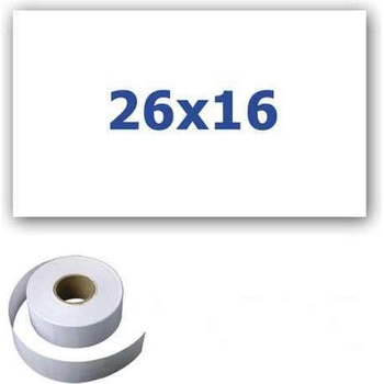 CDRmarket Етикети за цени за клещи, правоъгълен, 26mm x 16mm, 700компютри бялото (ETRL-26X16-White2)