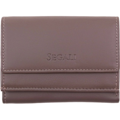 Segali SG1756 MINI Malinká dámska kožená peňaženka šedohnedá