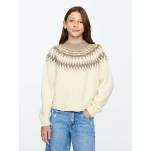 GAP Детски пуловер Fair Isle GAP GAP | Bezhov | Момичешки | 104/110