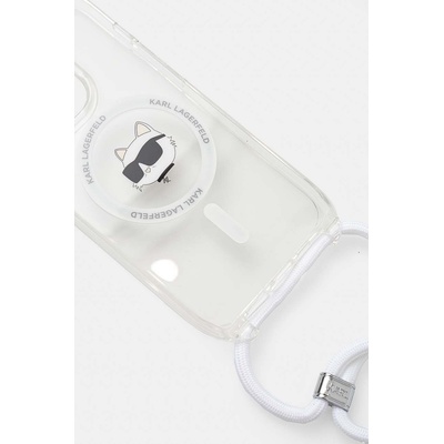 KARL LAGERFELD Кейс за телефон Karl Lagerfeld iPhone 15 Pro Max 6.7 в прозрачен цвят KLHMP15XHCCHNT (KLHMP15XHCCHNT)