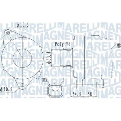 generátor MAGNETI MARELLI 063732142010