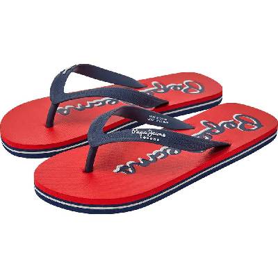 Джапанки Pepe jeans Bay Beach Logo flip flops - Red / Blue (Red)