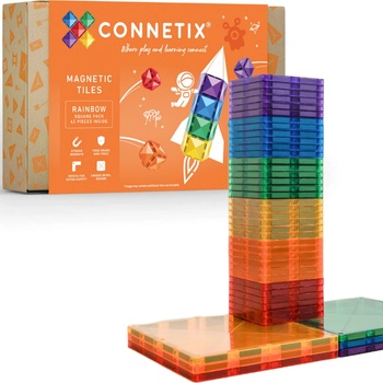 Connetix Rainbow Square Pack 42 ks