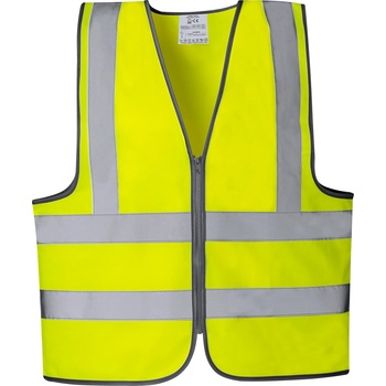 Светлоотразителна жилетка с цип - iso 20471, универсален размер (21111)