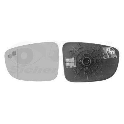 Sklo vonkajżieho zrkadla VAN WEZEL 2766837