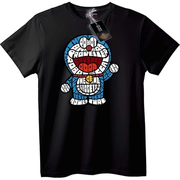 NOONEBRAND Тениска с калиграм на Doraemon - XS, Black