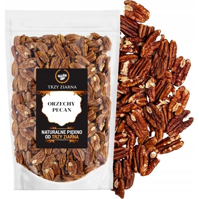 Trzy ziarna Pekanové orechy celé orechy 200 g