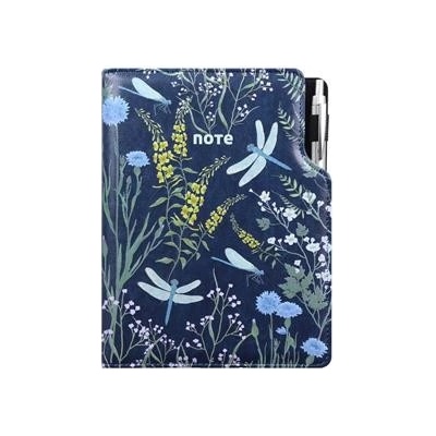 Notes DESIGN A4 linkovaný modrý vážky