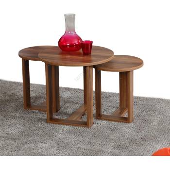 Asir К-кт 3бр. странични масички mira кафяви (as1258)