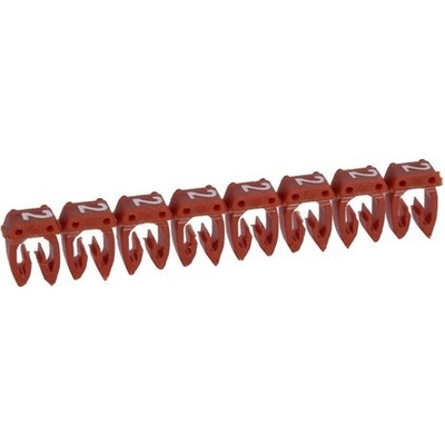 Značka CAB3 4 - 6 mm² symbol "2" červená 800ks- balenie