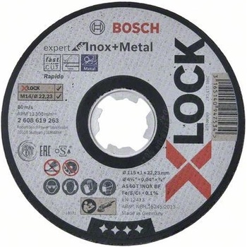 Bosch X-LOCK Expert for Inox+Metal 115 x 1 x 22,23 - 2 608 619 263