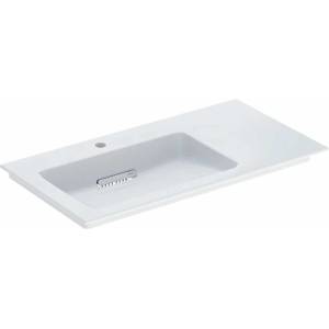 Geberit Умивалник Geberit One Slim за мебели със специален канал 90 см, бял, десен, за плот (505.007.00.1)