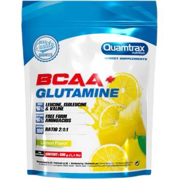 Image 1 of Quamtrax BCAA + Glutamine [500 грама] Лимон