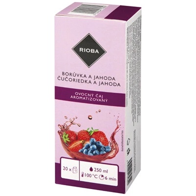RIOBA Čaj borůvka jahoda 40 g