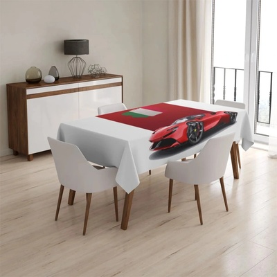 Sablio Obrus Ferrari Talianska vlajka na červenom bloku 130x170 cm