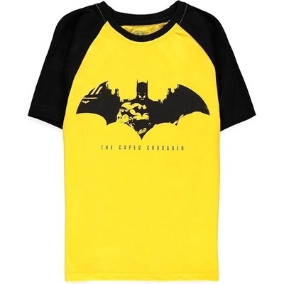 Batman Core Warner Batman Caped Crusader Boys T-shirt Yellow