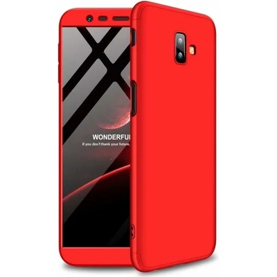 Samsung Калъф твърд кейс 360 за Samsung J610 J6 Plus, червен