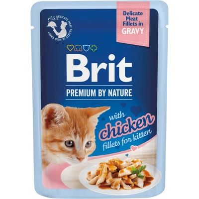 Brit Premium by Nature Kitten Delicate Fillets in Gravy chicken 85 g