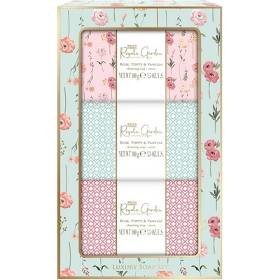 Baylis & Harding Dárková sada Růže vlčí mák & vanilka 3 x 100 g