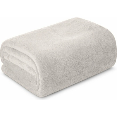 Eurofirany Deka SIMPLE jemná jednofarebná deka krémová Polyester 150x200