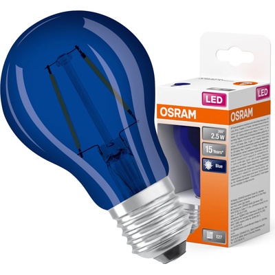 Osram LED žiarovka STAR CLA15 2,5 W E27 modrá