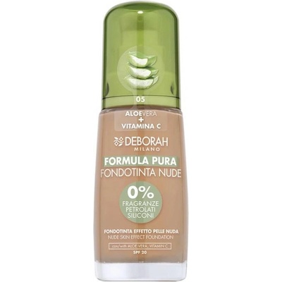Deborah Milano Formula Pura make-up s Aloe Vera a vitaminem C Nude 05 Amber 30 ml