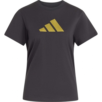 adidas Dámske tričko MET LOGO TEE Čierna Zlatá